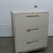 Global Beige 3 Drawer Lateral File Cabinet, Locking